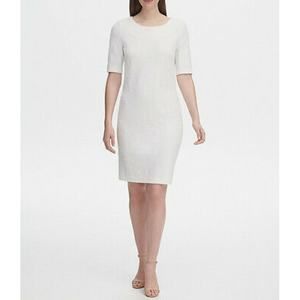 Tommy Hilfiger Floral Ivory Sheath Dress Sz 8 NWT